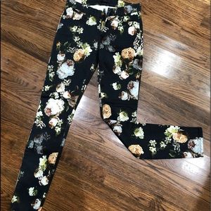 7 for all mankind floral print cropped jeans